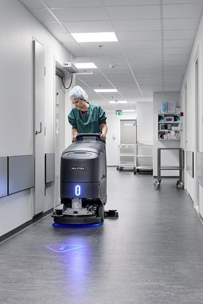 Nilfisk Scrubber Cleaning Hospital