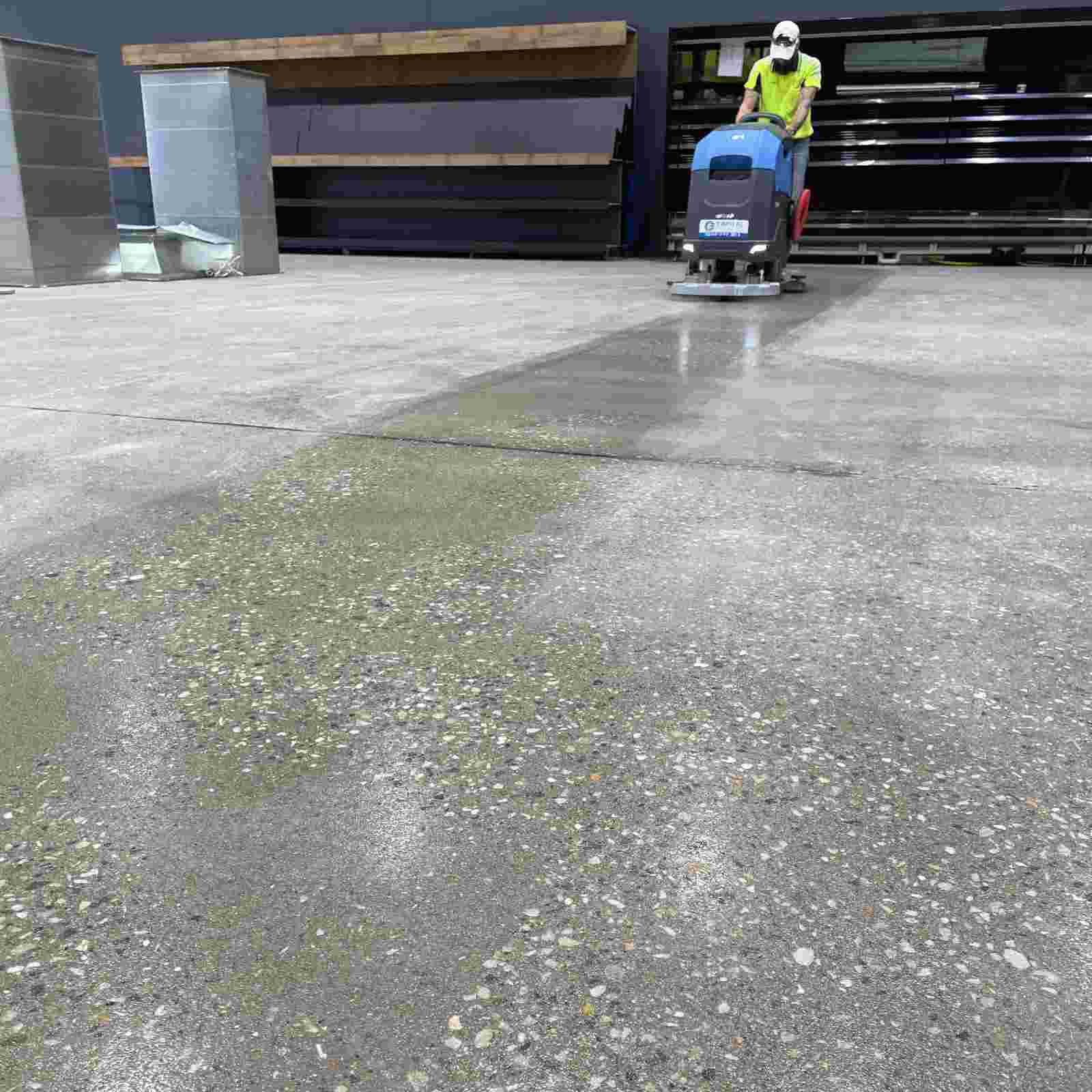 Floor Scrubber Cleaning Floors