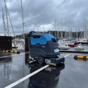 Fimap Maxima 50BTs Walk-Behind Cylindrical Scrubber at Yacht Club