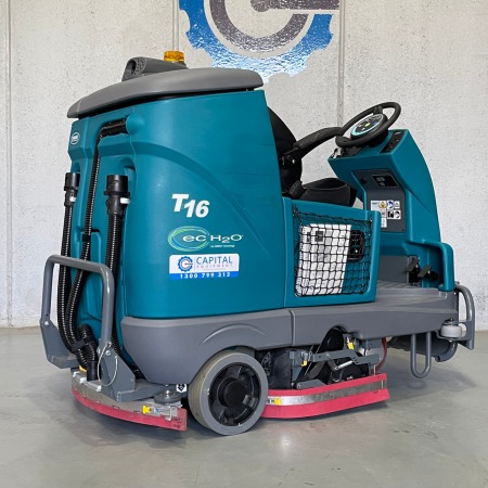 Tennant T16 Battery Ride-On Scrubber Side