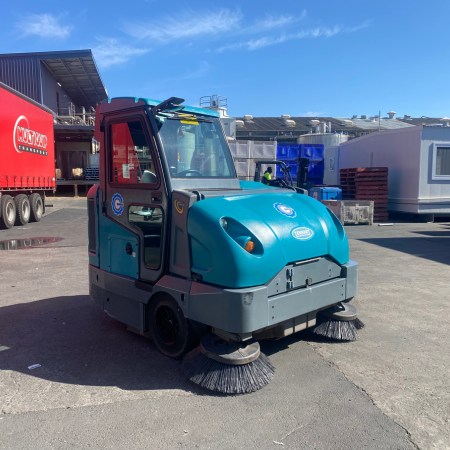 S30 Large Industrial Ride-On Sweeper Hire with Cab