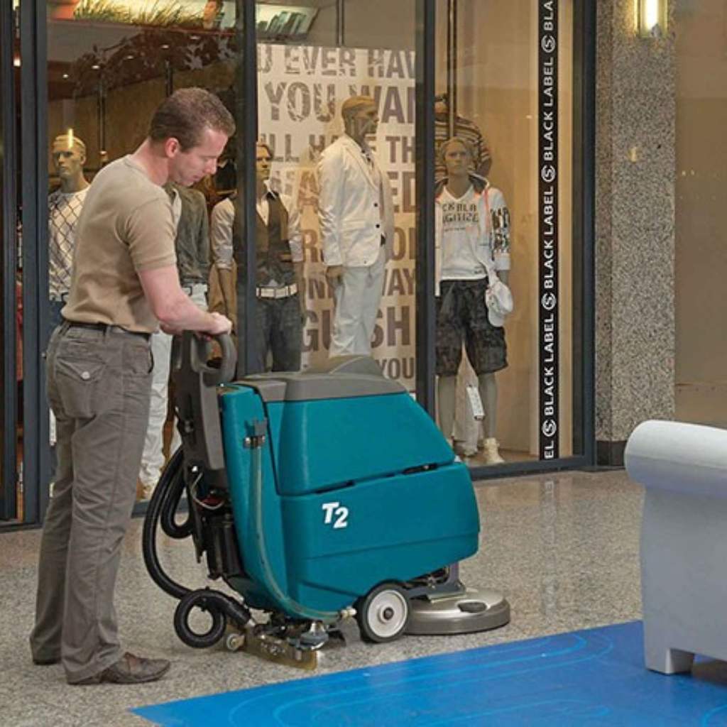 Tennant T2 Battery Walk-Behind Floor Scrubber Dryer