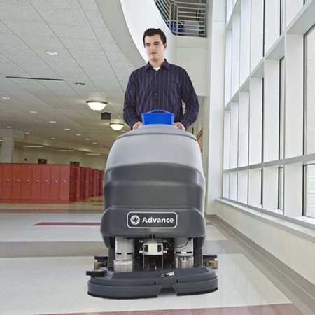 SC800 Walk Behind Scrubber Dryer-in-use