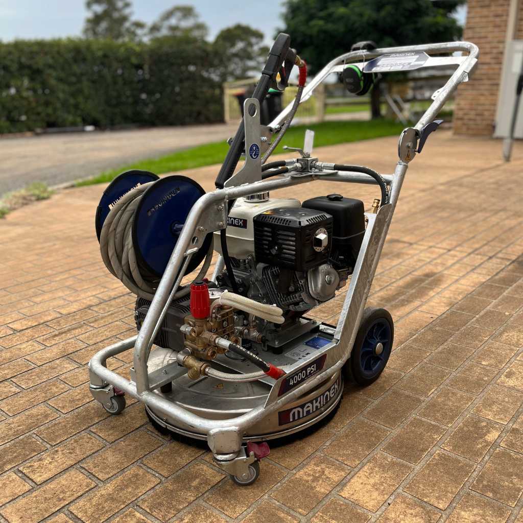 DPW-4000 Pressure Washer &amp; Surface Cleaner In Use