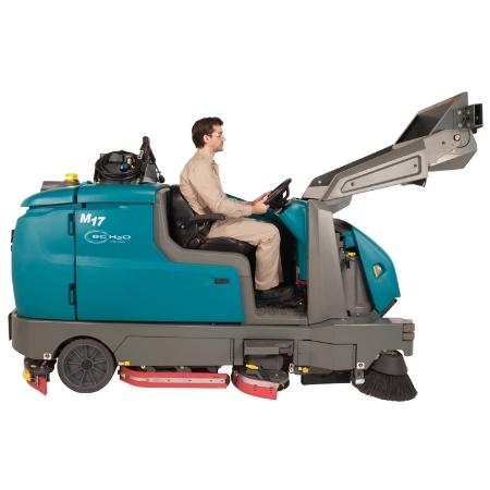 Tennant M17 Sweeper-Scrubber Hopper Raised