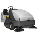 Nilfisk SR1601 Industrial Ride-On Sweeper with high dump hopper, available in LPG, Diesel or Battery powered