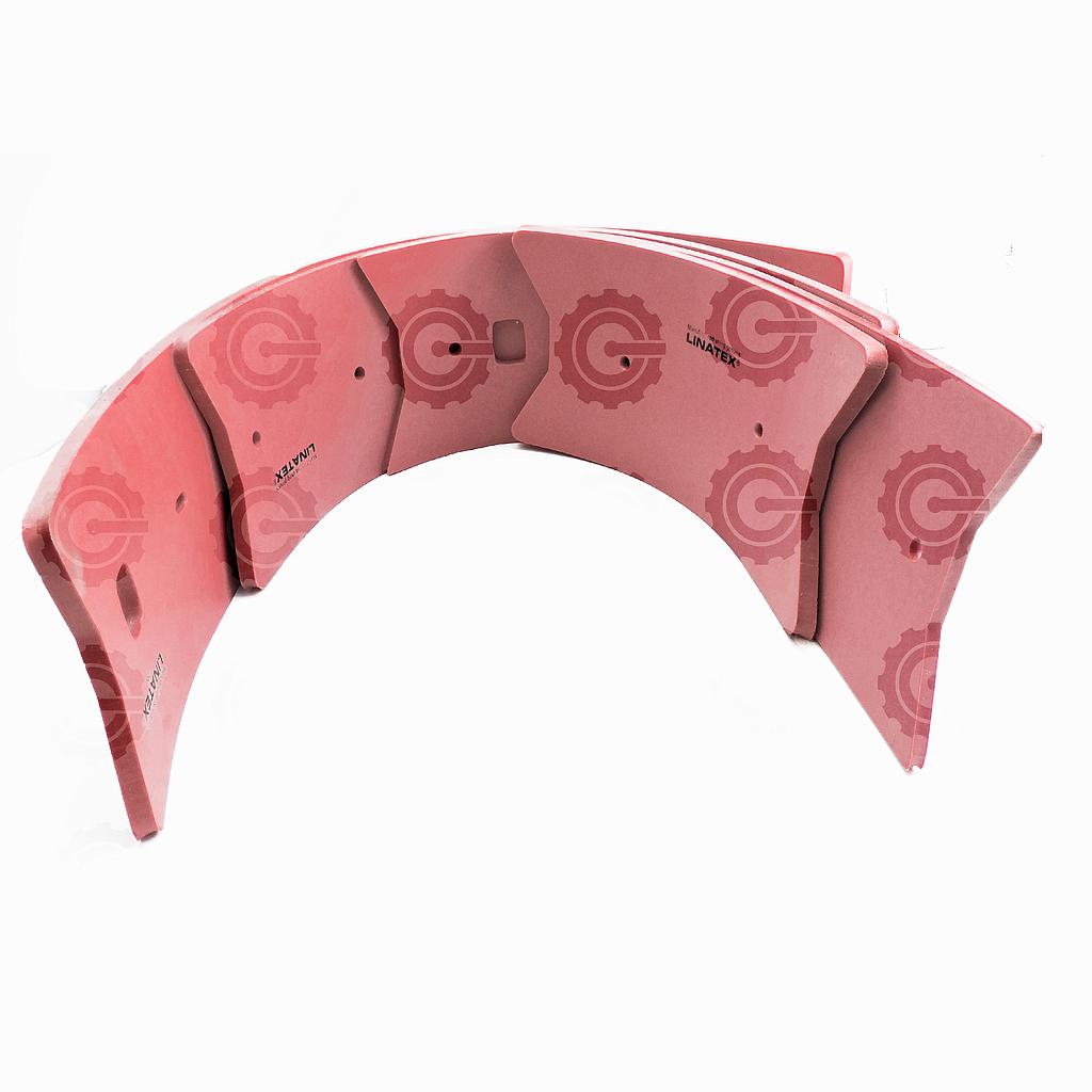 Side Skirt Blade Kit, Red Gum 40D (Disc Machines)